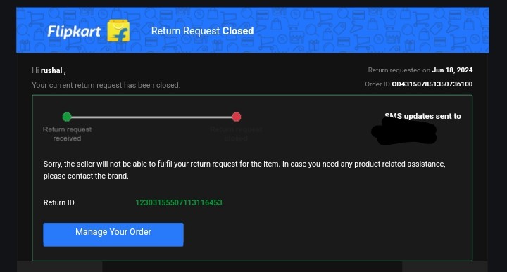 Still no resolution from <a href="/flipkartsupport/">FlipkartSupport</a> <a href="/Flipkart/">Flipkart</a> <a href="/tcl_india/">TCL India</a> even after multiple requests and escalations...being harassed since the last month for a brand new but faulty product and refund request also rejected. <a href="/_sachinbansal/">Sachin Bansal</a> <a href="/_Kalyan_K/">Kalyan Krishnamurthy</a> <a href="/jagograhakjago/">Consumer Affairs</a> <a href="/ConsumerReports/">Consumer Reports</a>