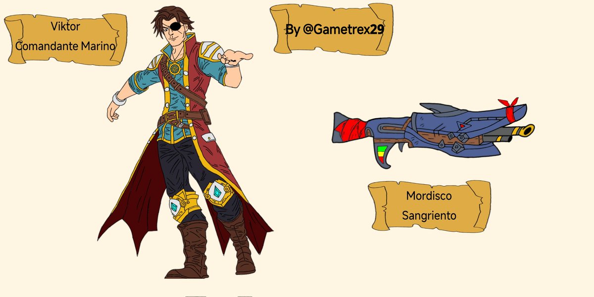 Gametrex29's tweet photo. 1/3 skins pirata
Viktor Comandante Marino
@PaladinsGame @paladins
@PaladinsArt @KryptekDev https://t.co/1XHyRbIv6V