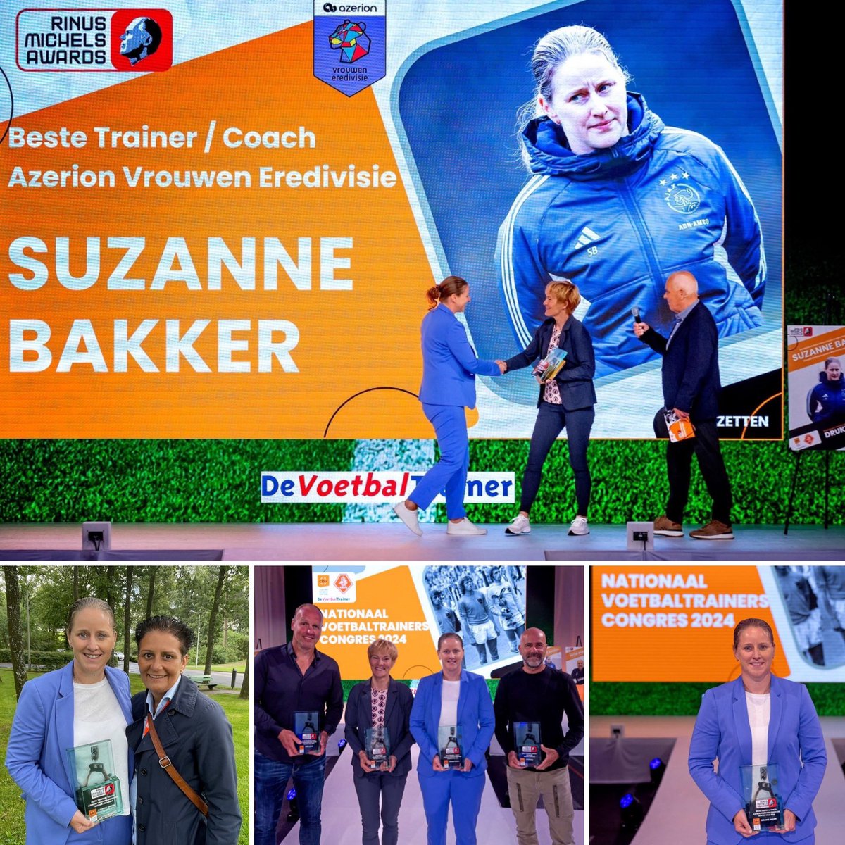 Wat ben ik enorm trots en vereerd om de Rinus Michels Award 2024 voor beste trainer/coach in de Azerion Vrouwen Eredivisie te mogen ontvangen. 

#award #rinusmichels #trainercoach #trots #vereerd