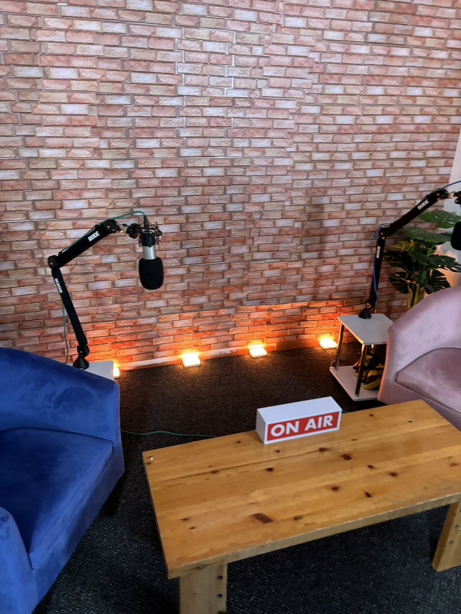 Our brand new podcast set is now ready for hire, with full back up including set design to suit your brand or subject plus filming and editing , get in touch for some incredible offers