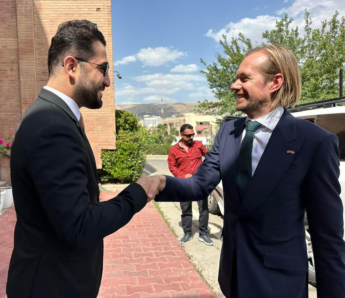 SherkoJdy's tweet photo. It was good to meet with the new UK CG @andrewbizley to discuss the current developments in KRI&amp;Iraq.@ukinerbil https://t.co/23rn9P3IFD