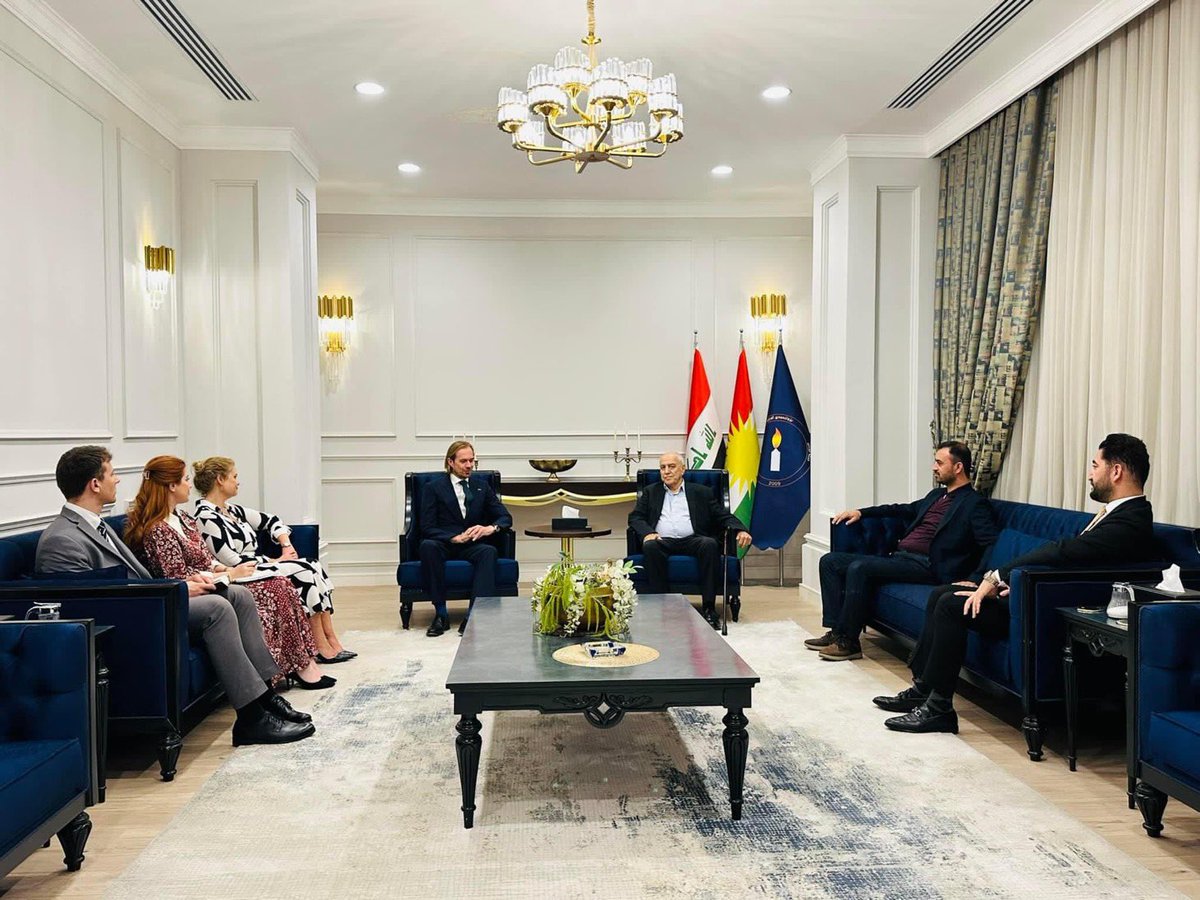 SherkoJdy's tweet photo. It was good to meet with the new UK CG @andrewbizley to discuss the current developments in KRI&amp;Iraq.@ukinerbil https://t.co/23rn9P3IFD