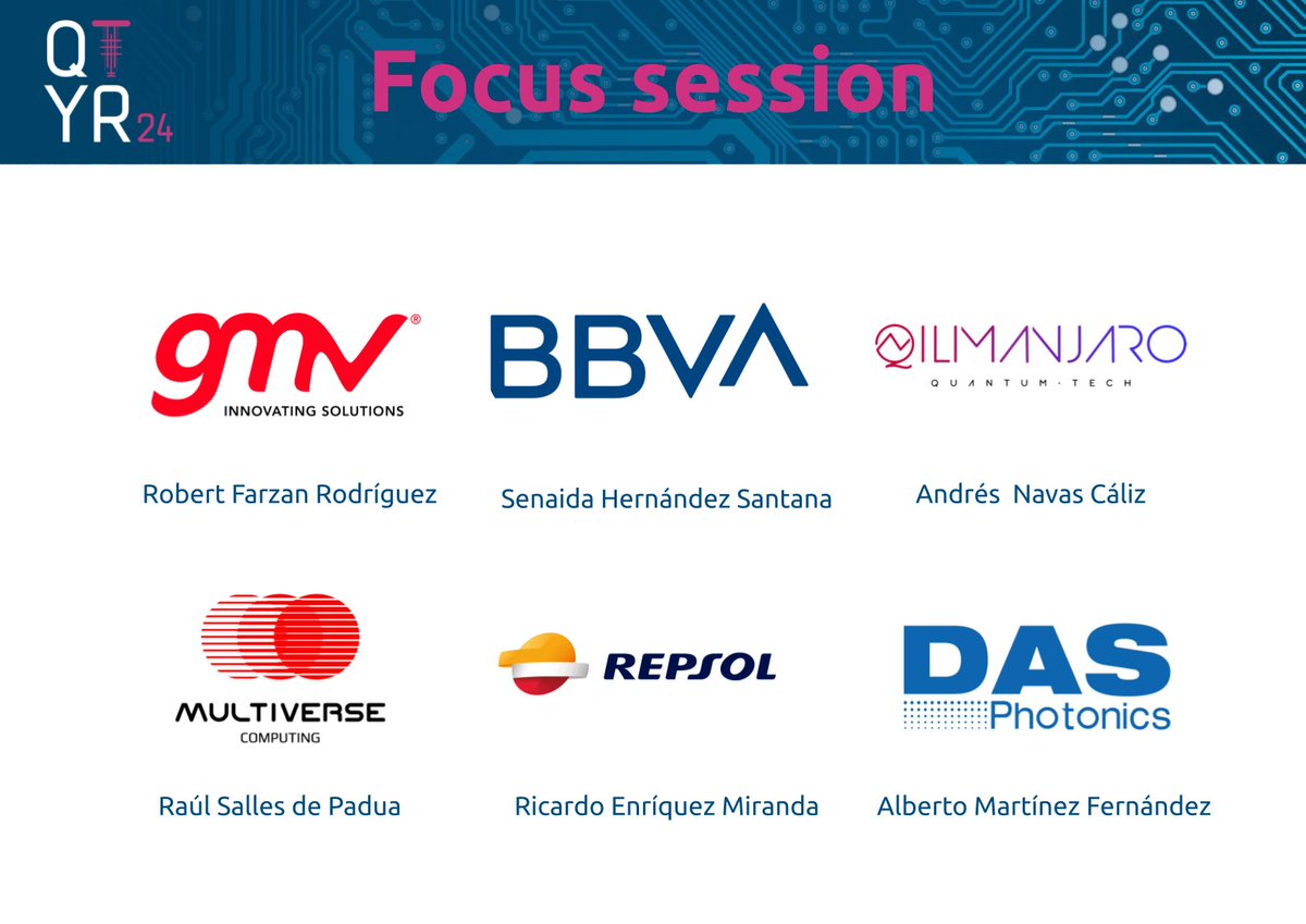 PYSQT (@pysqt) on Twitter photo 🌟 Excited to unveil the #QTYR24 Quantum Industry Focus Session! 🎉 Join the CUCO project (cuco.tech/en/home/) partners, including <a href="/infoGMV_es/">GMV</a>, <a href="/Repsol/">repsol</a>, <a href="/bbva/">BBVA</a>, <a href="/qilimanjaro/">Qilimanjaro</a>, <a href="/MultiverseQC/">Multiverse Computing</a>, & #DASPhotonics as they share their quantum research! 🧠🔬✨ 🌟 Excited to unveil the #QTYR24 Quantum Industry Focus Session! 🎉 Join the CUCO project (cuco.tech/en/home/) partners, including <a href="/infoGMV_es/">GMV</a>, <a href="/Repsol/">repsol</a>, <a href="/bbva/">BBVA</a>, <a href="/qilimanjaro/">Qilimanjaro</a>, <a href="/MultiverseQC/">Multiverse Computing</a>, & #DASPhotonics as they share their quantum research! 🧠🔬✨