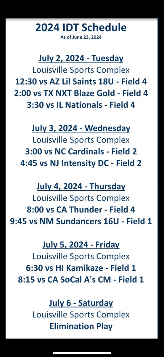 In Colorado for IDT and the fourth!!!