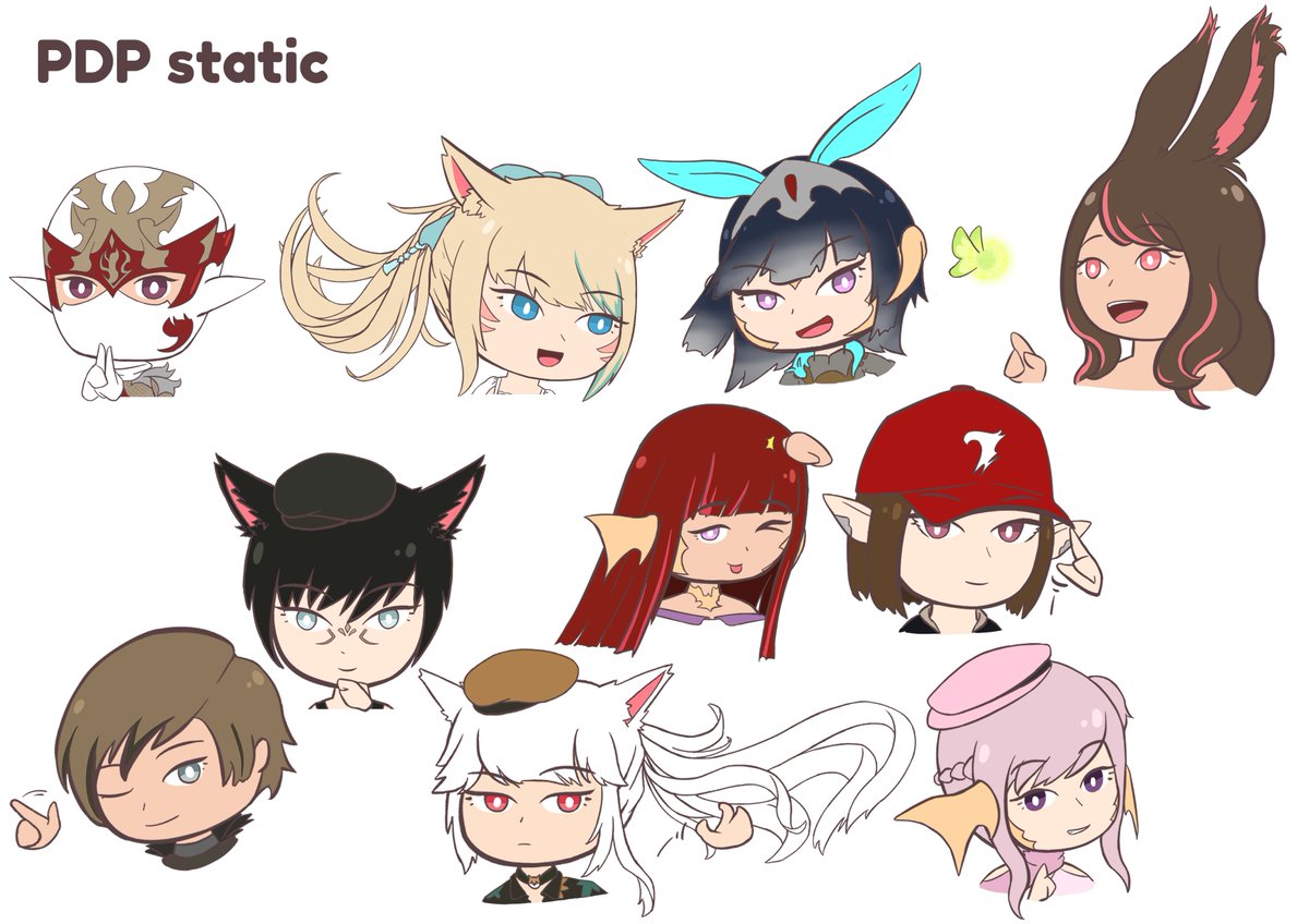 artrax_r's tweet photo. thank you @wulfskiffxiv for the chance to draw PDP static member 🎉

its a good n fun experience 

#artraxart #FFXIVART #ffxiv https://t.co/4dbSflZdG8