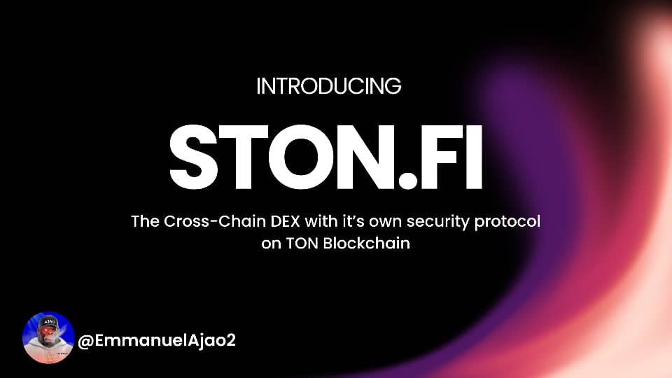 EmmanuelAjao2's tweet photo. Introducing @ston_fi The Future of Decentralized Trading on $TON Blockchain https://t.co/eI2sqstIoo