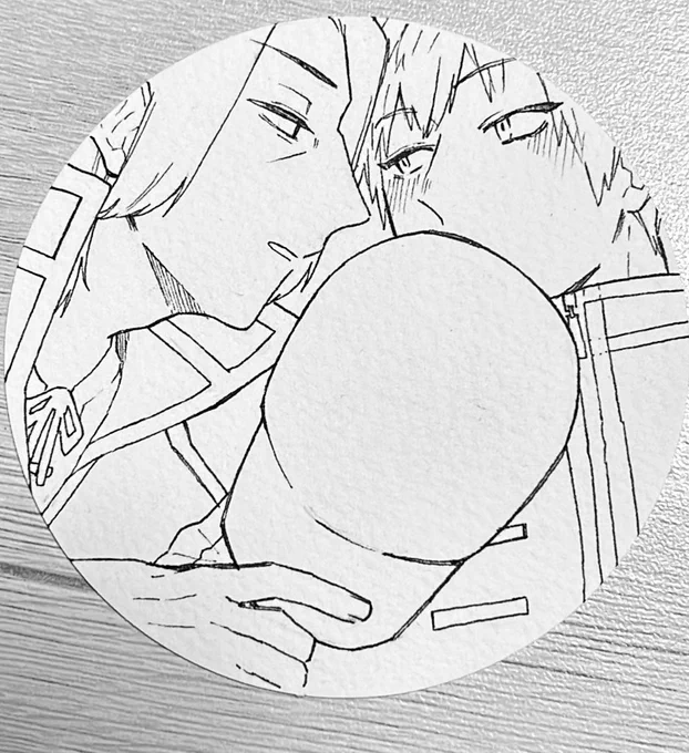 カプ名入れてなくて再掲

キスする数秒前(あずあら) 