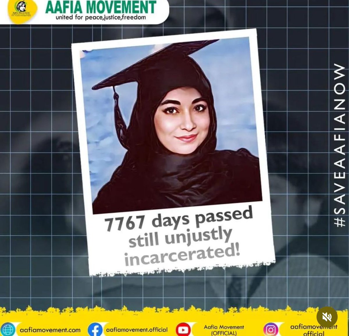 Free Dr. Aafia Siddiqui. An innocent soul behind bars for two decades.

 #FreeAafia #JusticeForAafia <a href="/FowziaSiddiqui/">Dr. Fowzia Siddiqui</a> <a href="/CMShehbaz/">Shehbaz Sharif</a> <a href="/OfficialDGISPR/">DG ISPR</a> 

<a href="/MIshaqDar50/">Ishaq Dar</a>