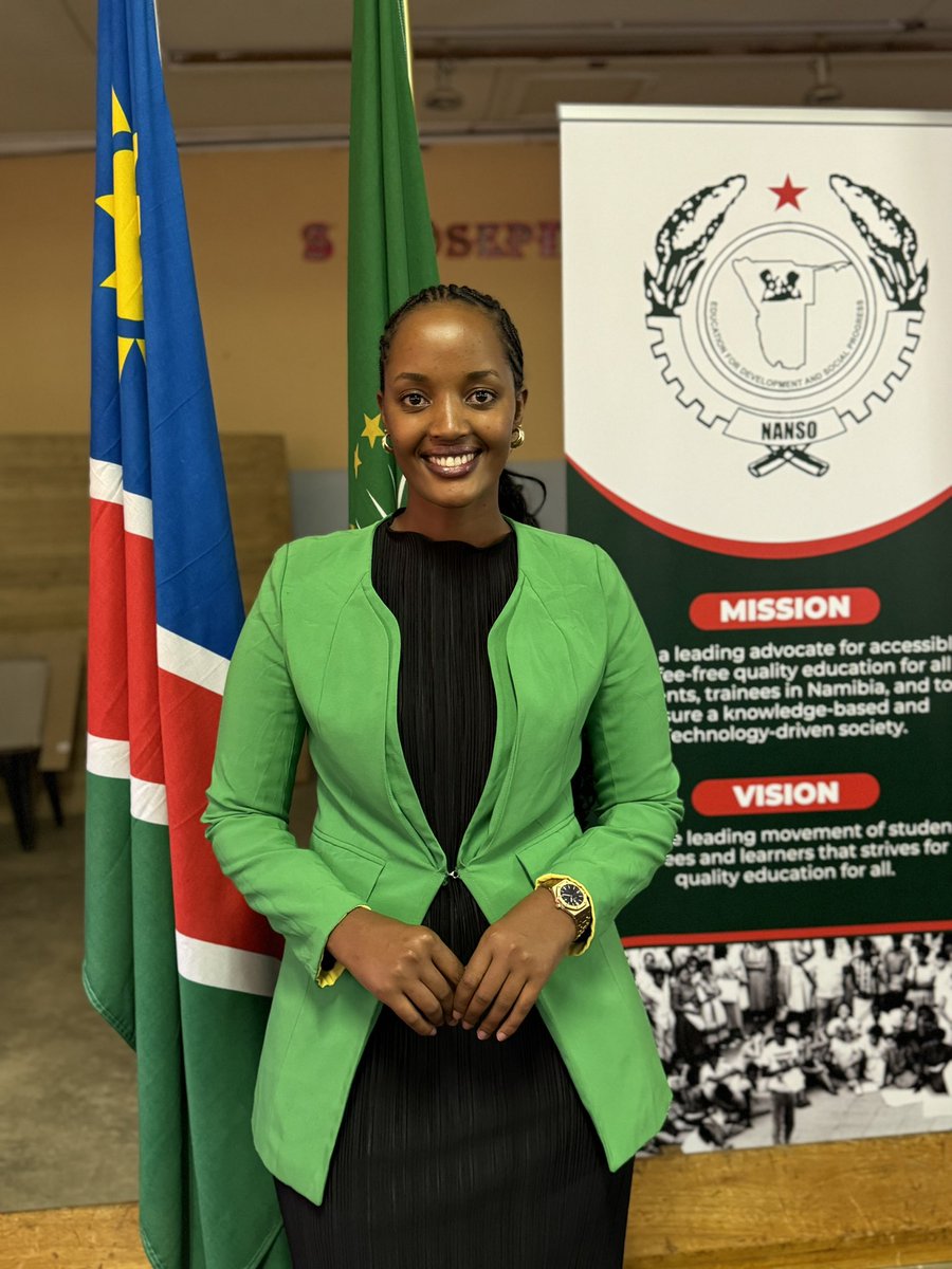 MutesiHadijah1's tweet photo. Today, @NANSONational launches its 18th
Congress, celebrating 40 years🥳 of youth leadership . This milestone underscores NANSO's unwavering dedication to empowering Namibia's youth and catalyzing meaningful progress. Here's to continuing this legacy and inspiring generations!🌟 https://t.co/l9wMXBVBzt