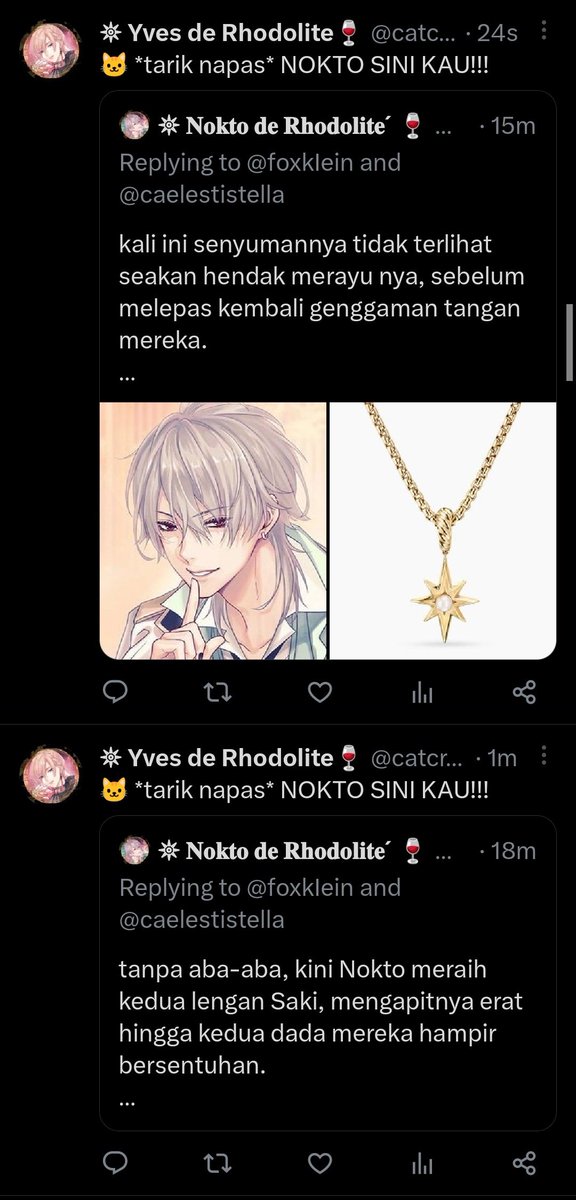 Nokto.⠀ takut banget sampai dua kali??