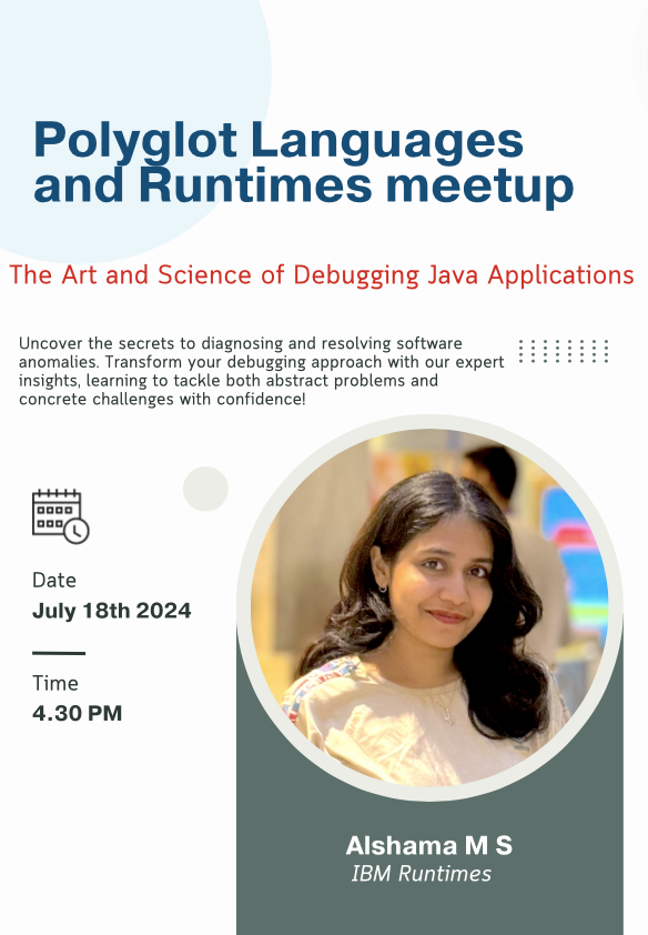 The Art and Science of Debugging Java Applications: Transform your debugging approach with our expert insights, learning to tackle both abstract problems and concrete challenges with confidence!
#java #debugging #meetup

RSVP here: meetup.com/polyglot-langu…