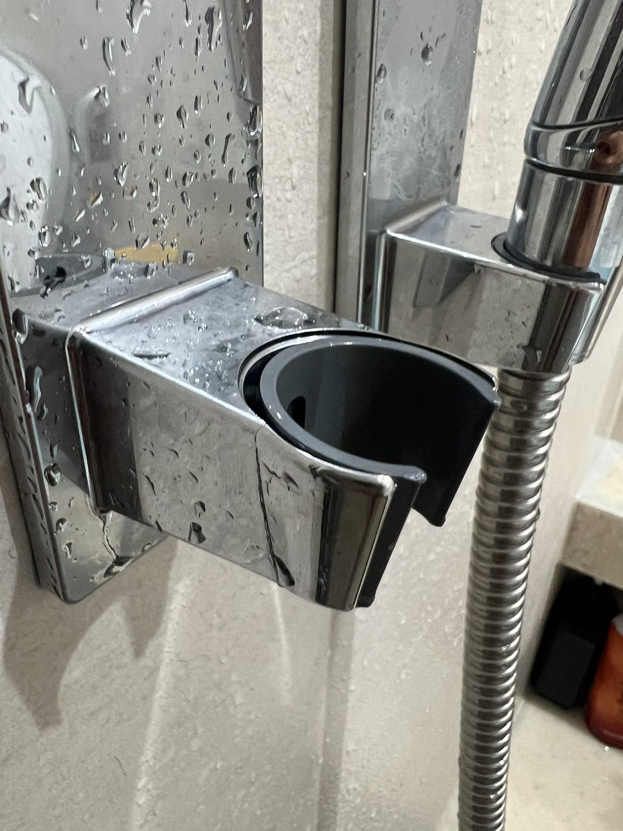 グレイスバスのシャワーフック。 マグネット式で移動可能だし