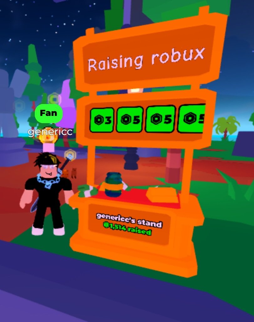 Day 10 of raising robux

Raised: 0
you can donate through here
roblox.com/games/89416807…
or through my username PLARAILFAN