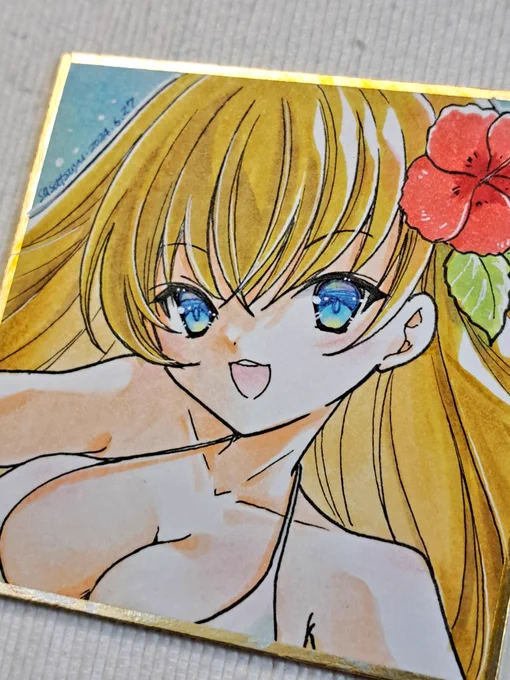 パーカー水着ちゃんはお迎えいただけたようでありがとうございます明日発送行けるかな?白水着ちゃんゃんはまだお迎え待機中です。 