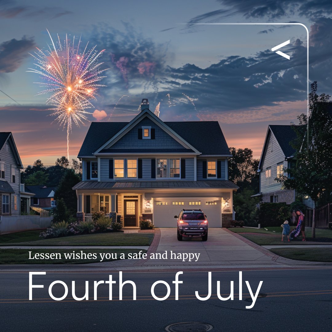 Happy Independence Day from #Lessen. 🇺🇸🎆

Wishing our partners, customers, vendors and team a safe and enjoyable July 4th celebration.