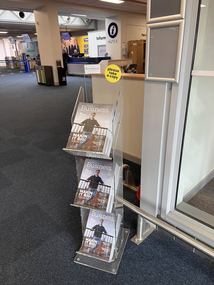 😎 ☀️ If you’re jetting off to sunnier climes from <a href="/TeesAirport/">Teesside International Airport</a> this summer, don’t forget to pick up a copy of the latest Tees Business. 

Featuring Boro gaming guru @BobMakinSocks on the cover. 

Copies are now available from our dispenser at the airport ✈️ 

#TalkingUpTeesside