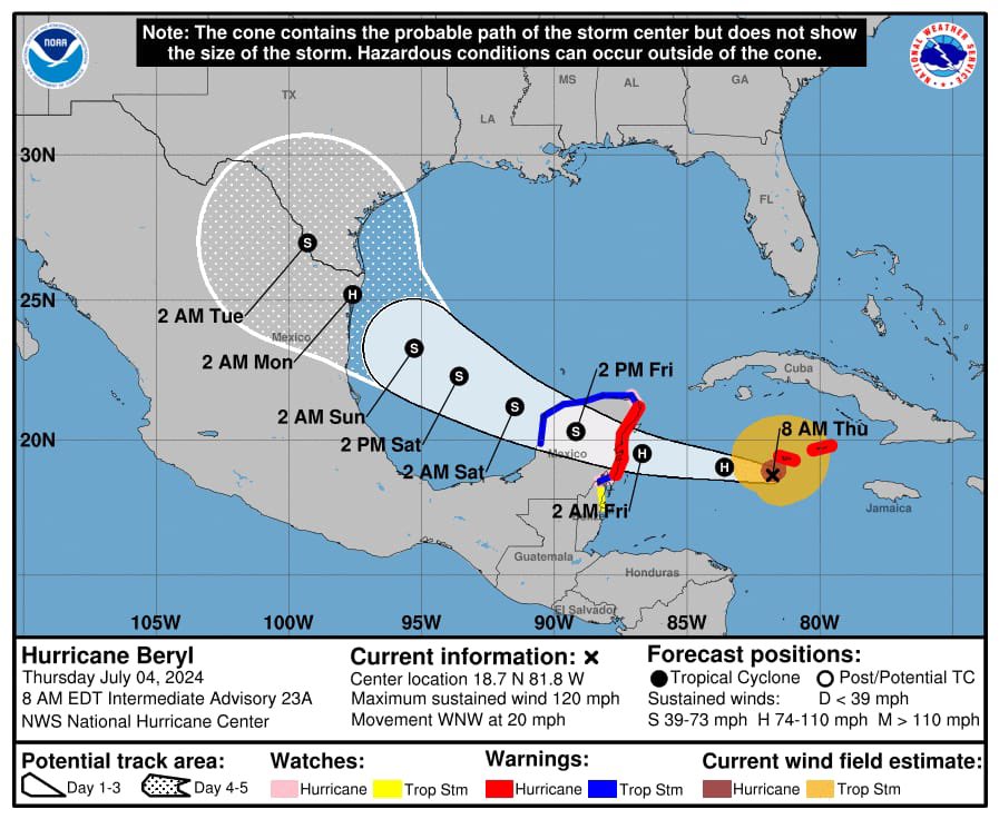 COEPROC informa que, con base a la información emitida por el Centro Nacional de Huracanes de Miami, Florida, Estados Unidos, y difundida por el Servicio Meteorológico Nacional sobre el seguimiento y vigilancia para el océano Atlántico, Mar Caribe y Golfo de México;
 
El centro