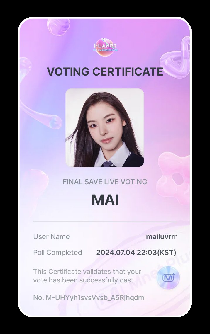 mailuvrrr's tweet photo. LET'S DEBUT MAI

#SHINEWITHMAI 
#FOUNDMYMAI
#ILAND2FINALCHAPTER
#아이랜드2_최종_챕터 https://t.co/FJ9keL4zct