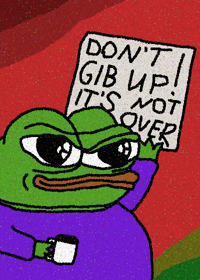 it's not over, frens. 
GM ☕️🐸