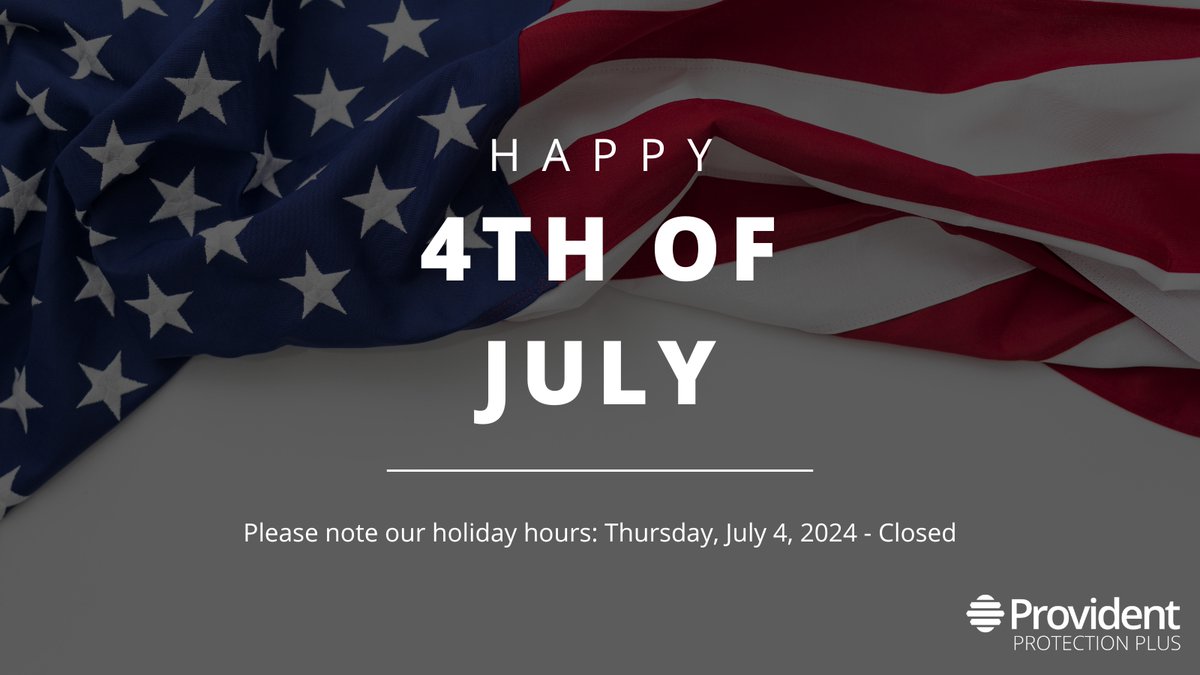 Provproplus's tweet image. Please note our holiday hours.