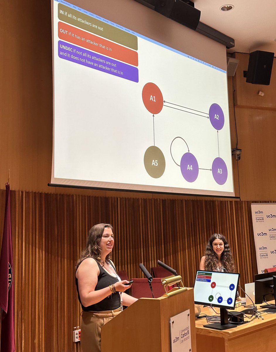 maddie_waller's tweet photo. Last week at my 2nd WomENcourage conference in Madrid! With my favourite co-presenter @elfiabv. Great feedback on our workshop - catch us again in October at @ecai2024 presenting our tutorial on computational argumentation https://t.co/na2b4Rlbxs https://t.co/zimY724Lqs