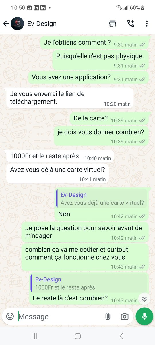 neero_cm's tweet photo. Alerte scam!

𝐂𝐄 𝐐𝐔𝐈 𝐄𝐒𝐓 𝐑𝐄́𝐄𝐋 : ✔️

- Neero n'a pas d'intermédiaires. 

- La Super app Neero est disponible sur Play Store et sur App Store. 

- La création de comptes et des cartes est gratuite.

#alert #scam https://t.co/96hnJqGJJS