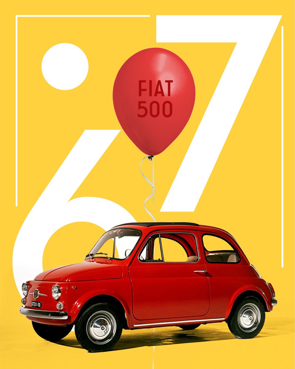 67 years of style, smiles, and unforgettable rides. Happy Birthday, FIAT 500!