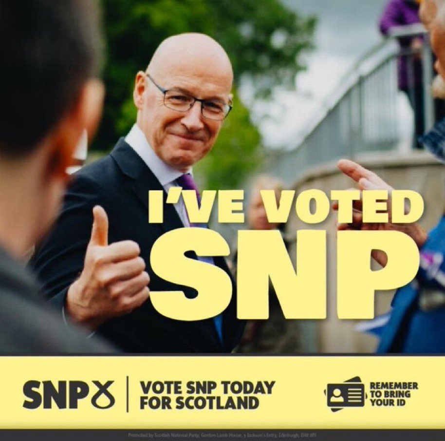 Dr_PhilippaW's tweet image. I’ve already voted #SNP by post, but if you are voting in person - 🗳️
DON’T FORGET YOUR #VoterID!
#GE2024
#VoteSNP