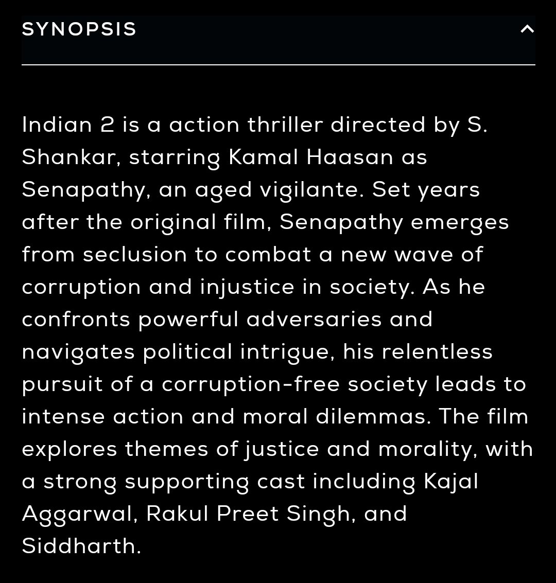 _sgcafe's tweet photo. Official synopsis of #Indian2 

Confirmed in IMAX format in Singapore &amp; Malaysia

IMAX tickets available now for @TGVCinemas Tebrau City (JB) at SGD 10~ per ticket

A @3DotMovies release in Malaysia at 156+ locations 🇲🇾
@fdn_movies @LycaProductions @IndianTheMovie @ikamalhaasan https://t.co/S4Pr9yit1e