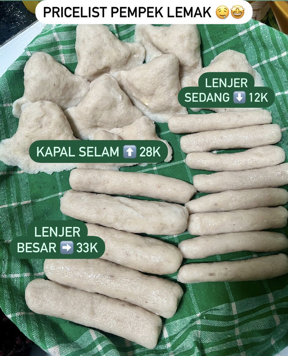 semangatyaran's tweet photo. Open order Pempek Lemak 🤤🎉 (3) varian kapal selam dan lenjer include cuko

close order Sabtu 7 Juli
ready dan mulai pengiriman Minggu 8 Juli
📍Bogor

Bisa banget kirim luar kota pakai paxel📦 dan area bogor pakai gosend🛵

Order DM aku yaa💌🫶 https://t.co/VlhC8hKxRl