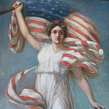CLA_1976_'s tweet photo. Amidst the historic Fulton County Courthouse stands Lady Liberty, a symbol of freedom and hope. This is one of the many #murals that were conserved as part of larger project. Wishing everyone a meaningful Independence Day celebration!
#muralconservation #historicmurals https://t.co/FTBHaaFnUw