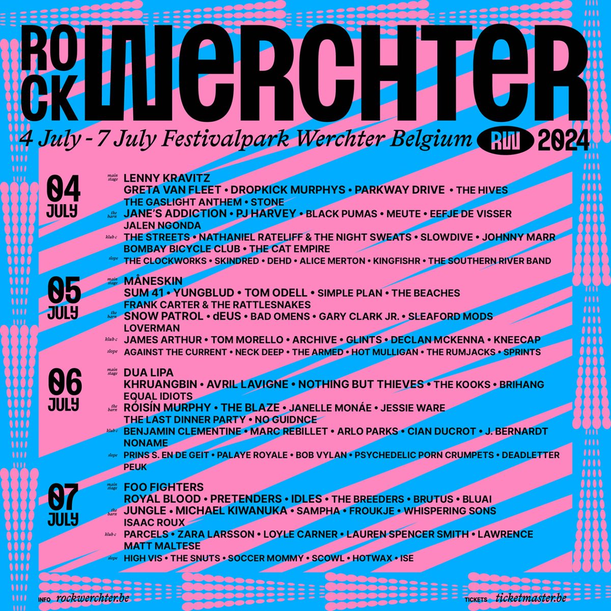 Clancy_Azulino's tweet photo. Pra quem curte acompanhar festivais pela Europa, hoje começa o Rock Wertcher e a transmissão já  começou 
As bandas de hoje e a line do festival (o site vai atualizando as transmissões durante o dia) 
The Hives e Parkway Drive ❤️
https://t.co/24YqRVzLCm https://t.co/sKM7hbJGxF