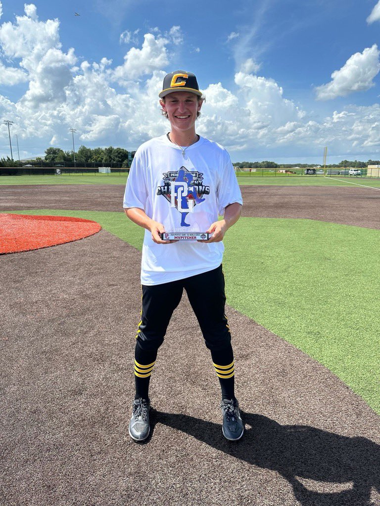 TheCanesBB's tweet photo. Congratulations to our Canes National 15U team on winning the @perfectgameusa 15U World Series! S/O to Graham Houston for being named the #MVP & @JacksonFetters on being named #MVPitcher #thecanes #differentbrandofbaseball https://t.co/7rZOZZ5NHn