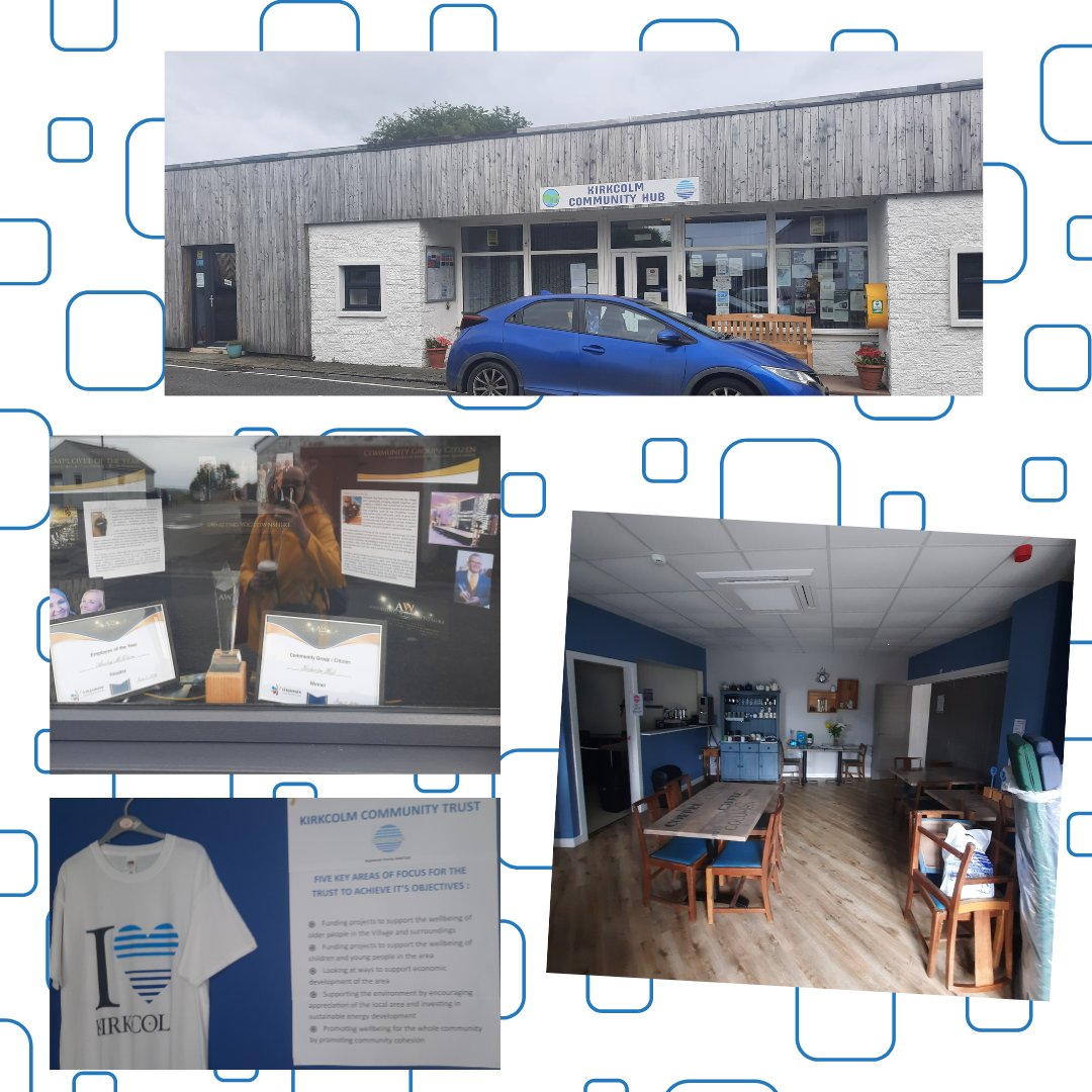 DTAScot's tweet image. It was a pleasure to come back to #Kirkcolm Hub and visit the Kirkcolm #CommunityTrust!

The hub has a café space, the Trust has many awards already &amp;amp; some more exciting projects ahead for the community.

Thanks to Ansley &amp;amp; Jen for meeting with us!

 #dumfriesandgalloway