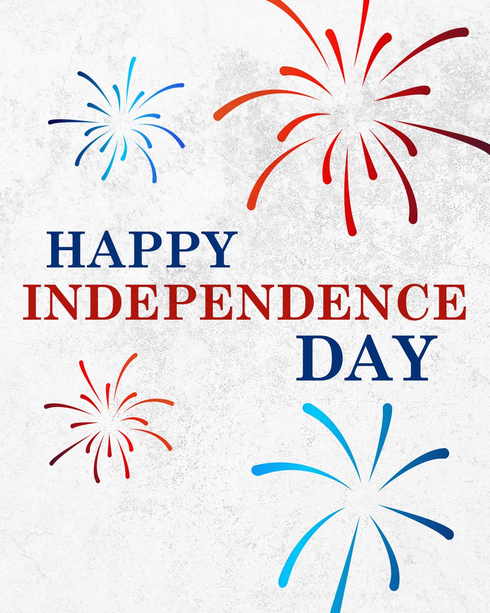 Happy Independence Day! 🔴 ⚪ 🔵 We wish everyone safe travels and  celebration this 4th of July!, image size:960x1200
