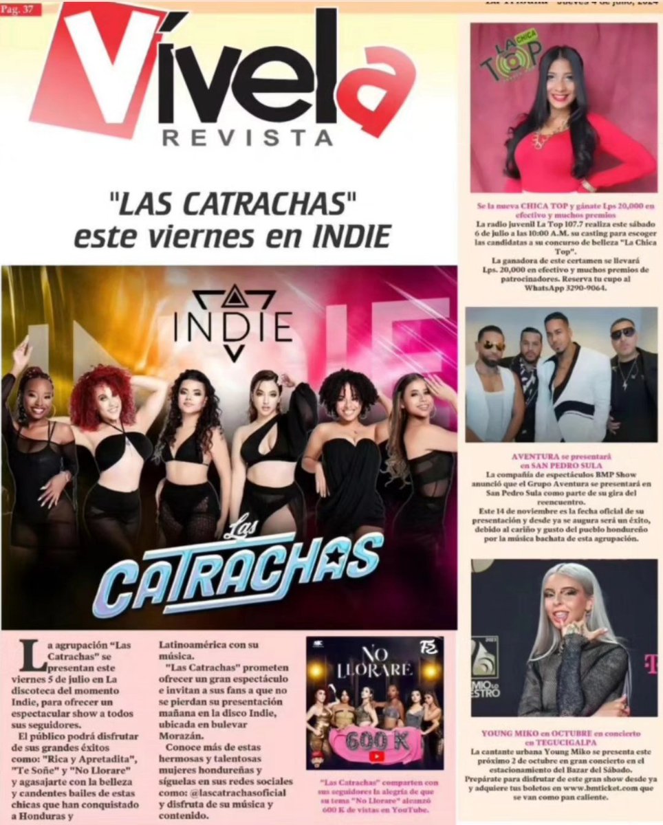 🔶️ Llego el jueves de la edición impresa y digital PDF de  tu <a href="/revistavivelahn/">revistavivela</a> en diario La Tribuna. Búscala ya e infórmate de lo mejor del mundo del espectáculo! 📱🗞📰💻