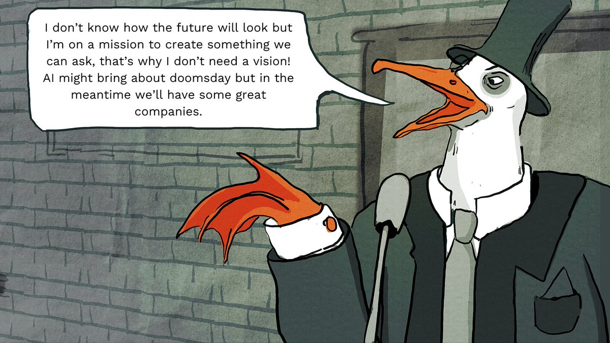raiven_ai's tweet photo. "I don't know how the future will look, but I'm on a mission to create something we can ask, that's why I don't need a vision! AI might bring about doomsday, but in the meantime we'll have some great companies." //GG https://t.co/Aduydhd0Oc