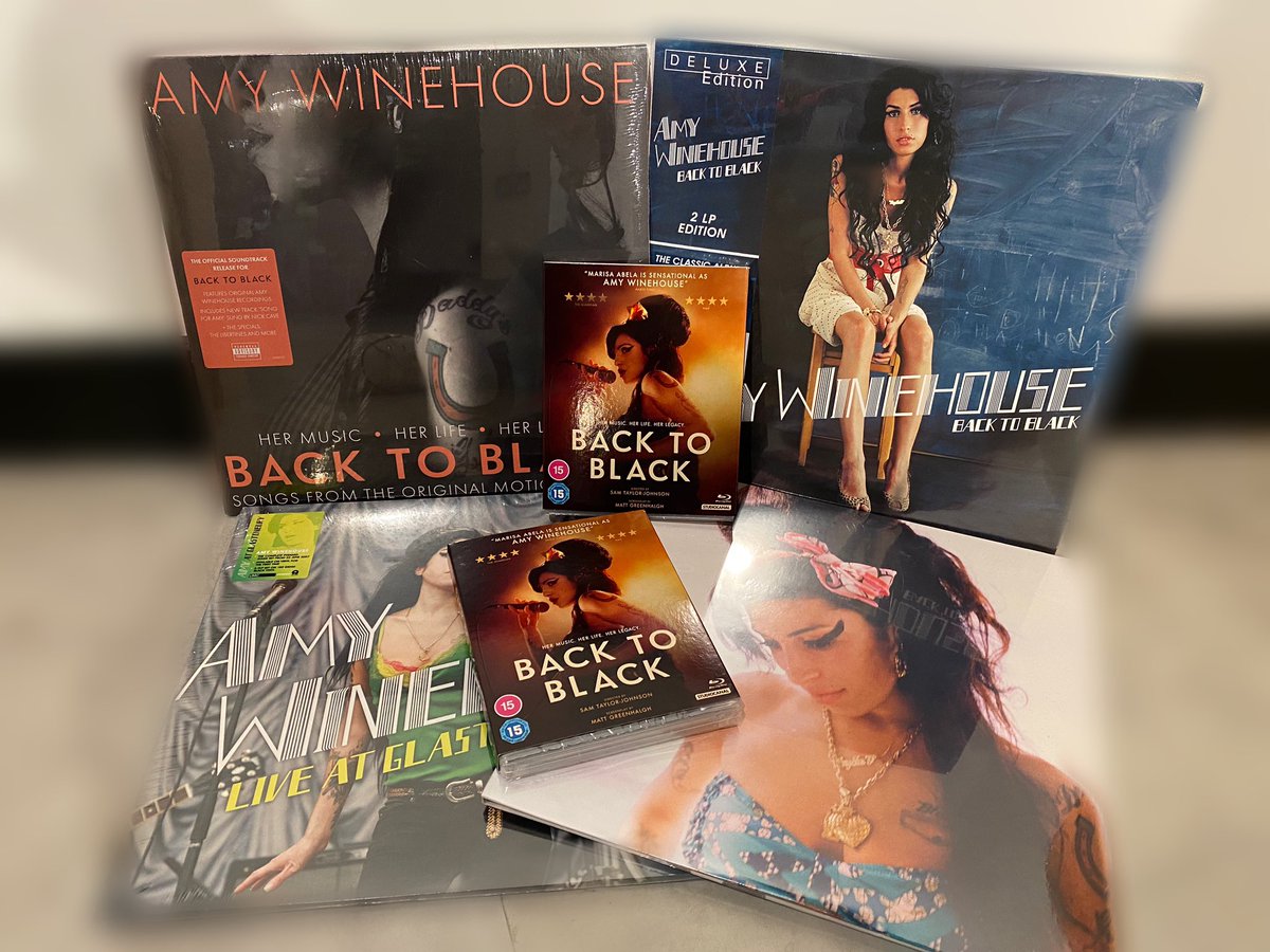 hmvBelfast's tweet photo. The amazing film @BacktoBlackFilm about the legend @amywinehouse is available now on DVD in stores 🩷

#dvd #dvdrelease #amywinehouse #amywinehousetribute #amywinehousemusic #amywinehousebacktoblack #backtoblackfilm #hmv #hmvbelfast https://t.co/aGMO9oEAGP