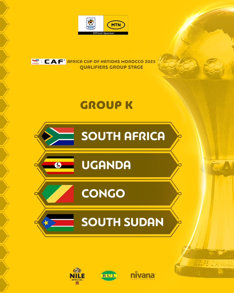 Placed in group K of the #TotalEnergiesAFCON2025 Qualifiers. What's your take?