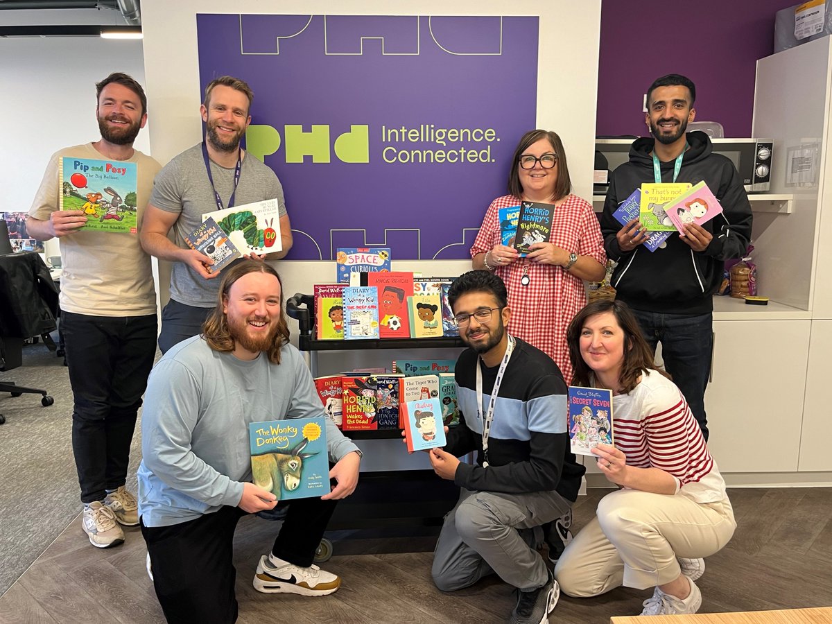 PHD_UK's tweet photo. We’re proud of our Manchester team, who have collected £244 worth of books in support of the wonderful @WoodSt_Mission’s Books Forever Appeal. 

Well done for helping this great charity get new books into the hands of children across Salford and Manchester! https://t.co/bQovoKPK35