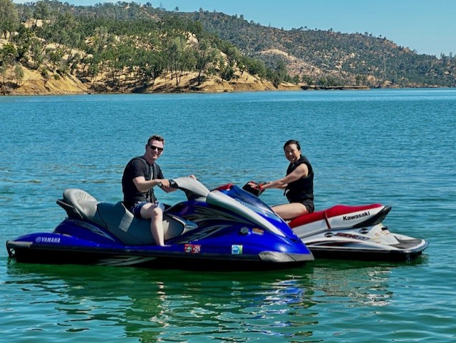 NapaSheriff's tweet photo. The weather is hot, but the water is cool. Come join our Deputies at Lake Berryessa! Remember: 1) Always wear a life jacket when you are near or in the water.  You can rent FREE life jackets at Lake Berryessa
2) Fireworks are prohibited in Napa County (including at the lake). https://t.co/7eqBMNLDj1