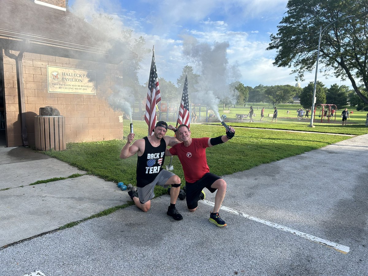 mleads's tweet photo. 39 Hammers showed to join @JeffSpilker  and I today to make 41 at @F3TheSteelMill for the annual 1776 Patriot games. It’s amazing what you can do when someone believes in you. https://t.co/MpztYh4HmZ