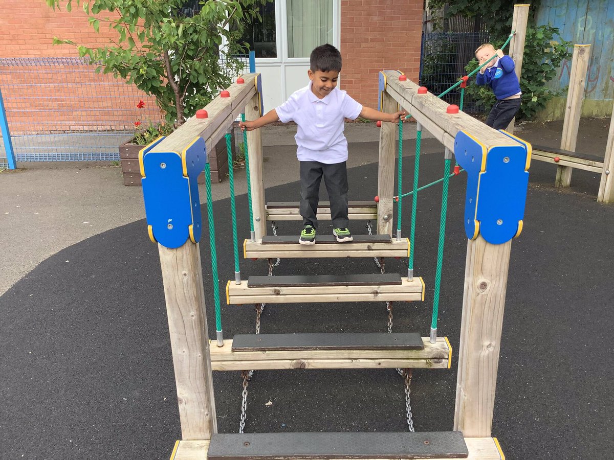 We loved exploring the trim trail! ⛅️ #balancing #notgivingup #slowandsteady <a href="/stsilasschool/">St Silas CE Primary School</a> <a href="/RainbowEduMAT/">Rainbow Education MAT</a>