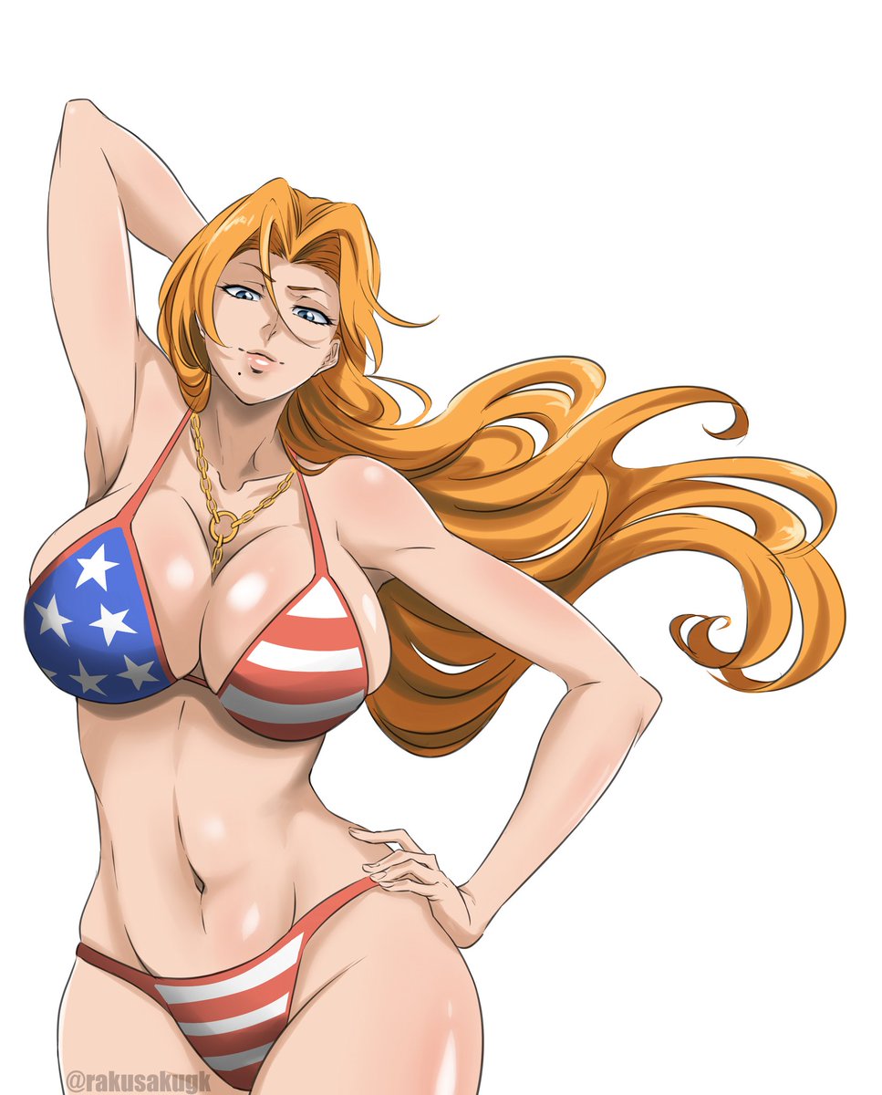 rakusakugk's tweet photo. It always remind me that Rangiku almost looked like Tina Armstrong, but had a mole on her face https://t.co/tBOohPoCkO