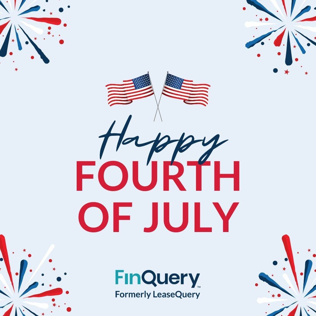Happy Fourth of July from FinQuery! Have a great day with family and friends 🎇