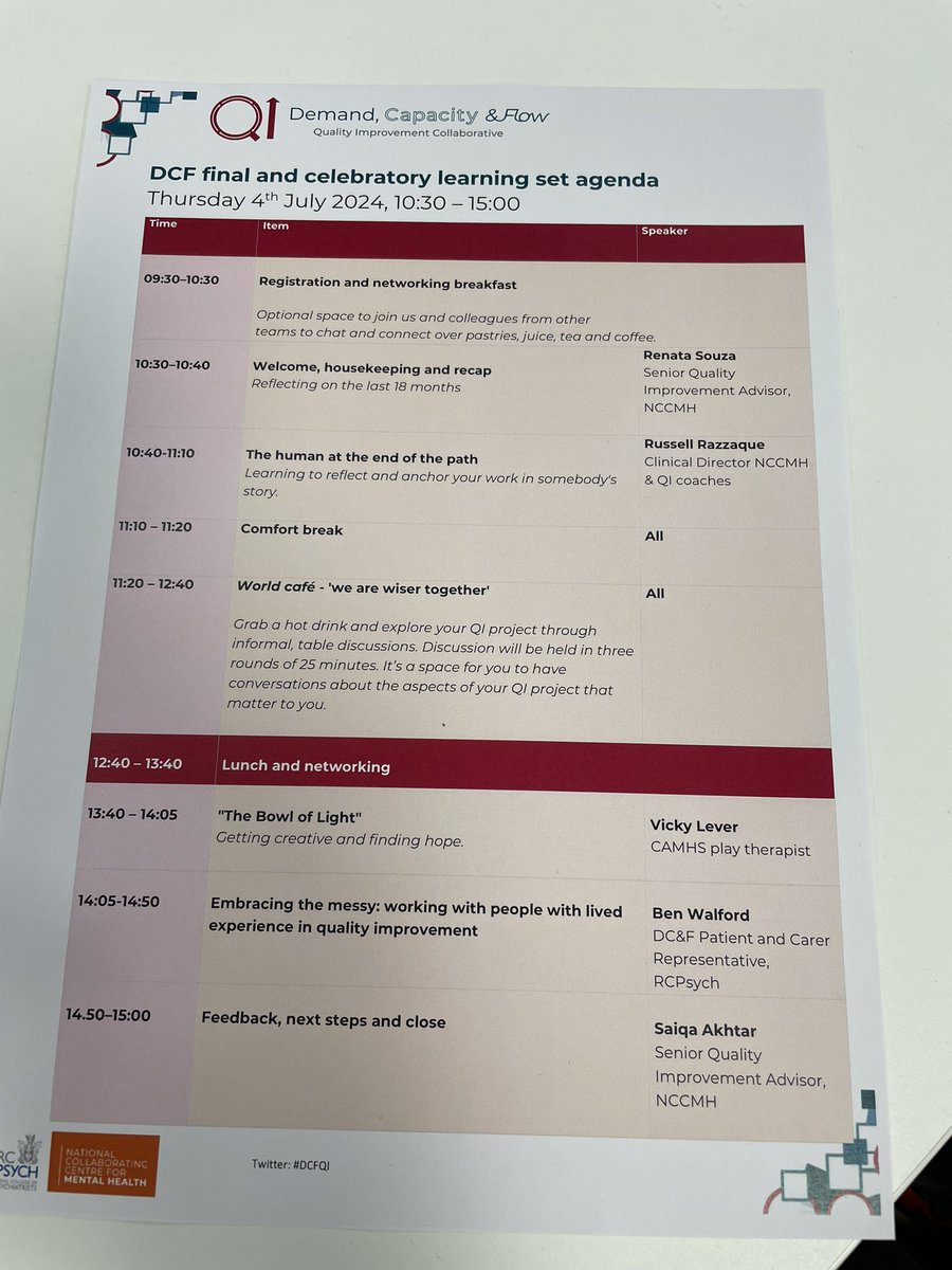 Clare Linger (@lingerclare) on Twitter photo Congratulations to the 4 <a href="/NELFT/">North East London NHS Foundation Trust (NELFT)</a> #MentalHealth teams on completion of the national demand, capacity and flow quality improvement collaborative. Great outcomes seen from all 4 teams. Fantastic work!! #DCFQI <a href="/nelftqis/">NELFT Quality Improvement Services</a> <a href="/NCCMentalHealth/">NCCMH</a> <a href="/rcpsych/">Royal College of Psychiatrists</a> Congratulations to the 4 <a href="/NELFT/">North East London NHS Foundation Trust (NELFT)</a> #MentalHealth teams on completion of the national demand, capacity and flow quality improvement collaborative. Great outcomes seen from all 4 teams. Fantastic work!! #DCFQI <a href="/nelftqis/">NELFT Quality Improvement Services</a> <a href="/NCCMentalHealth/">NCCMH</a> <a href="/rcpsych/">Royal College of Psychiatrists</a>