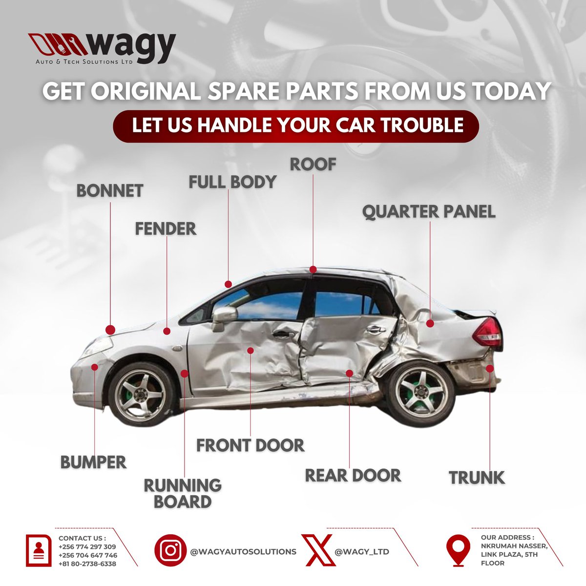 #AD

Trust our shirt sponsor with all your car spare parts and accessories 

Talk to <a href="/wagy_ltd/">WAGY AUTO SPARES SOLUTIONS LTD</a> and let them handle all your pertinent car issues

Follow Wagy Auto on IG and X 

Contact them on the details below 

#GonyaamaFiDiLadies 
#TheCrocsMustFeed 
#Zii✌️