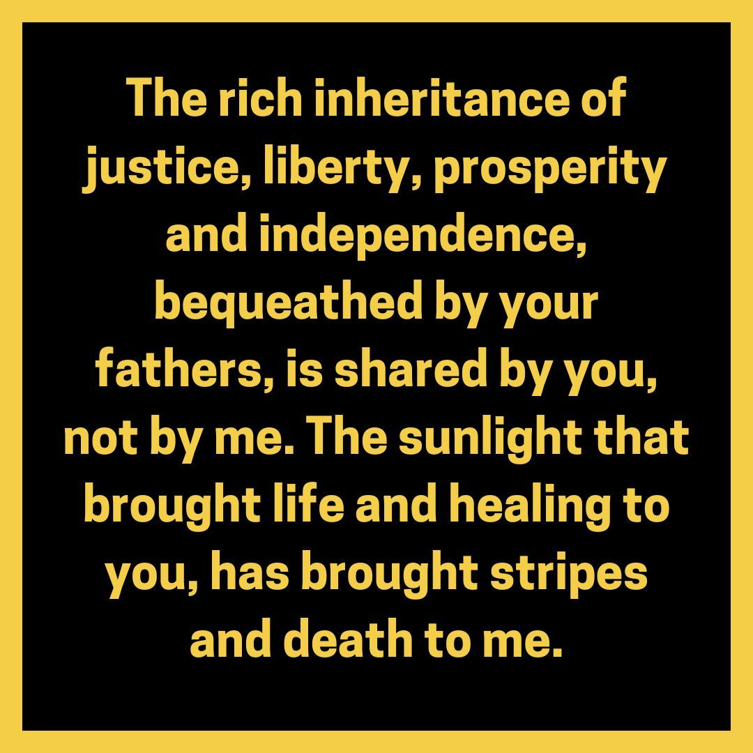 BeaverUnited's tweet photo. On this 4th of July, we reflect on the promises the U.S. has yet to fulfill for all its people. Frederick Douglass's words from 172 years ago still resonate today. ✊🏾 Let’s keep fighting for a freer nation! https://t.co/AfcAbzlQjZ