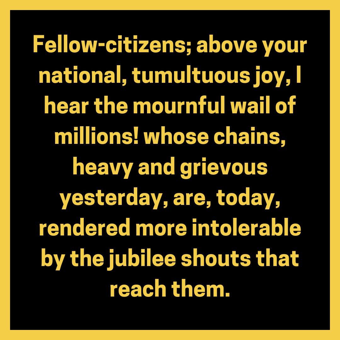 BeaverUnited's tweet photo. On this 4th of July, we reflect on the promises the U.S. has yet to fulfill for all its people. Frederick Douglass's words from 172 years ago still resonate today. ✊🏾 Let’s keep fighting for a freer nation! https://t.co/AfcAbzlQjZ