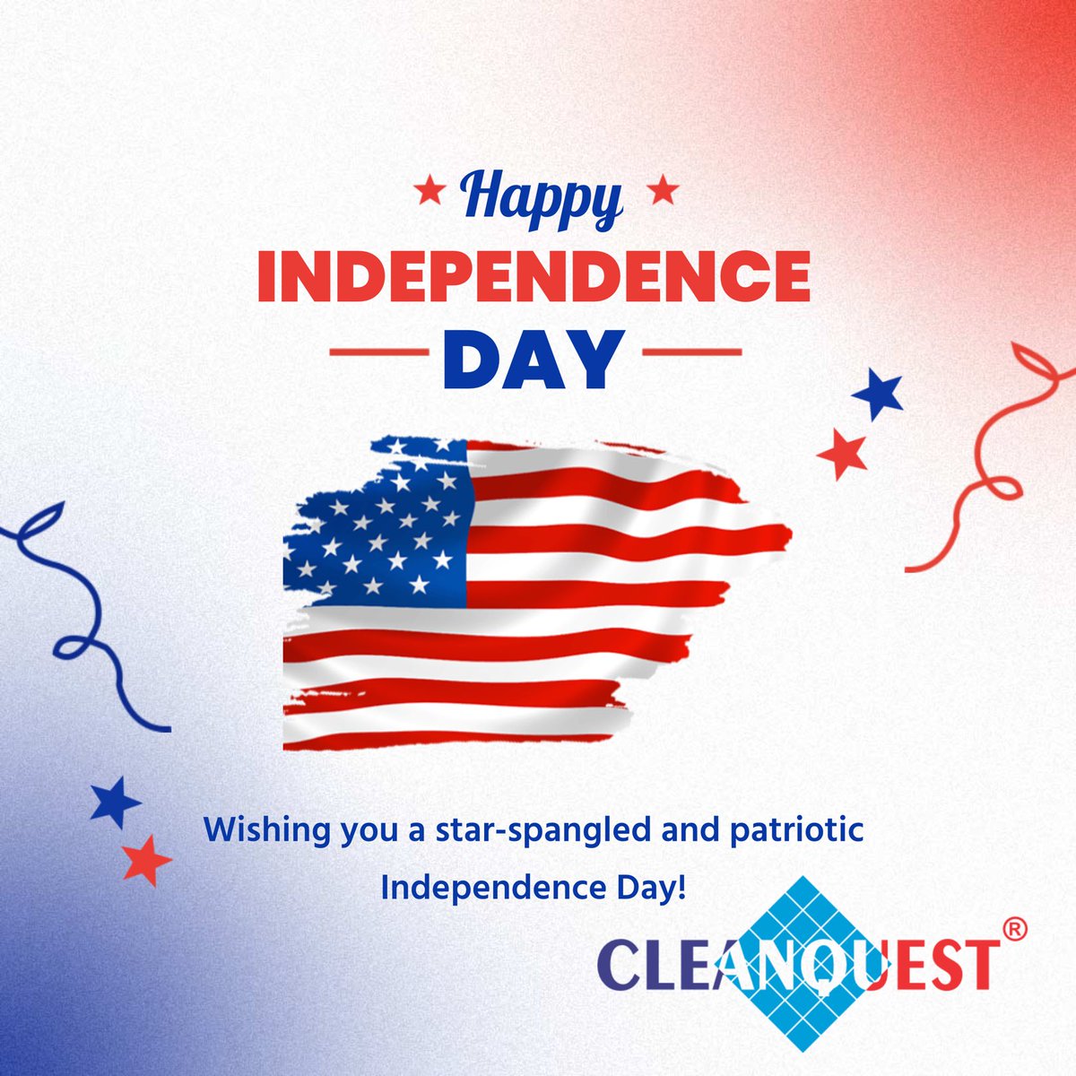 CLEANQUEST's tweet image. Happy Independence Day!